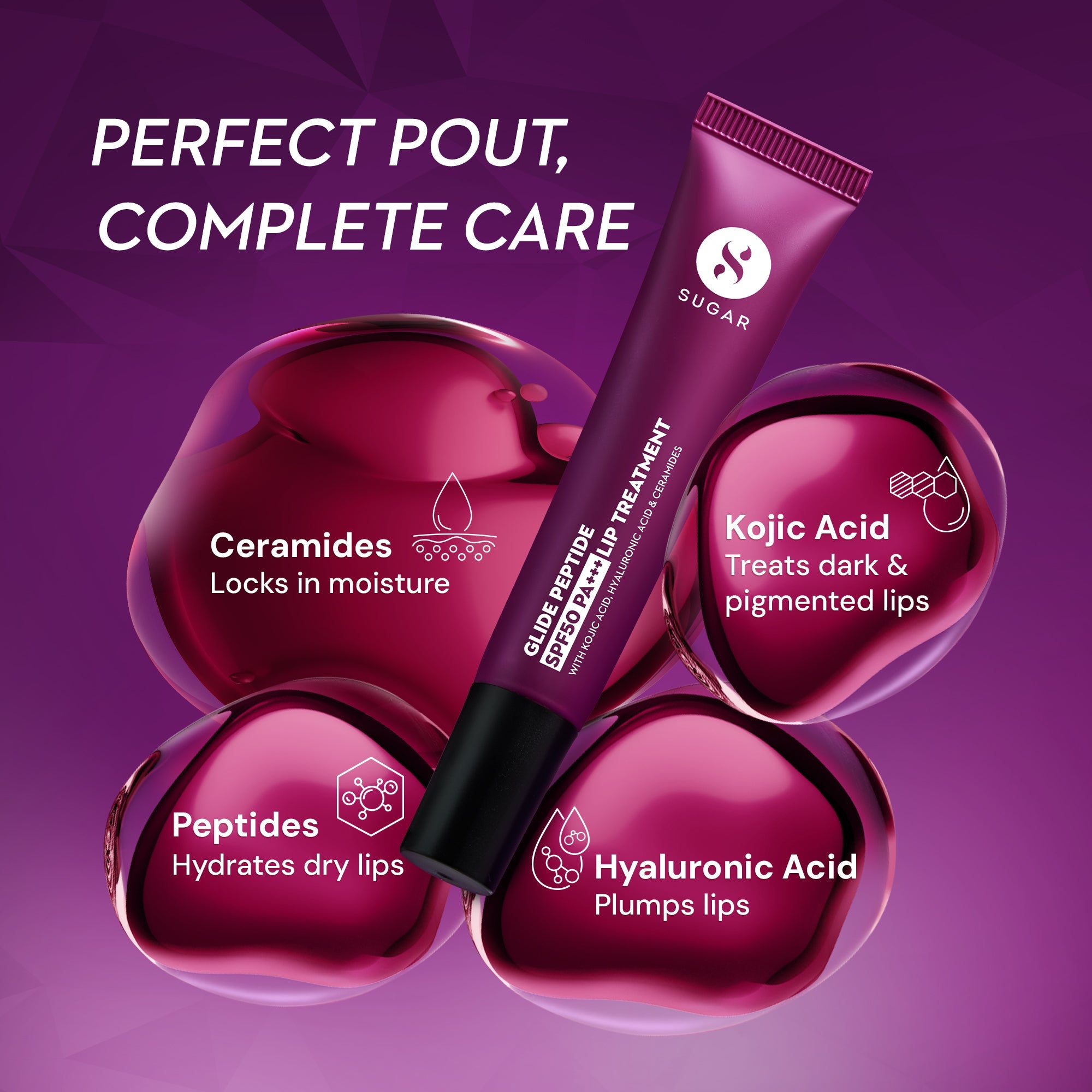 Glide Peptide SPF50 PA+++ Lip Treatment (Kit)