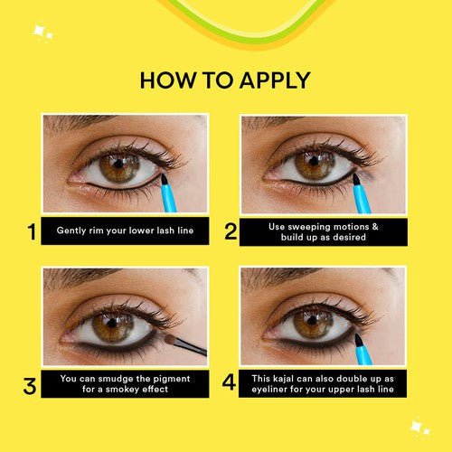 Longwear Kajal set of 3 (Black + Blue + Brown)