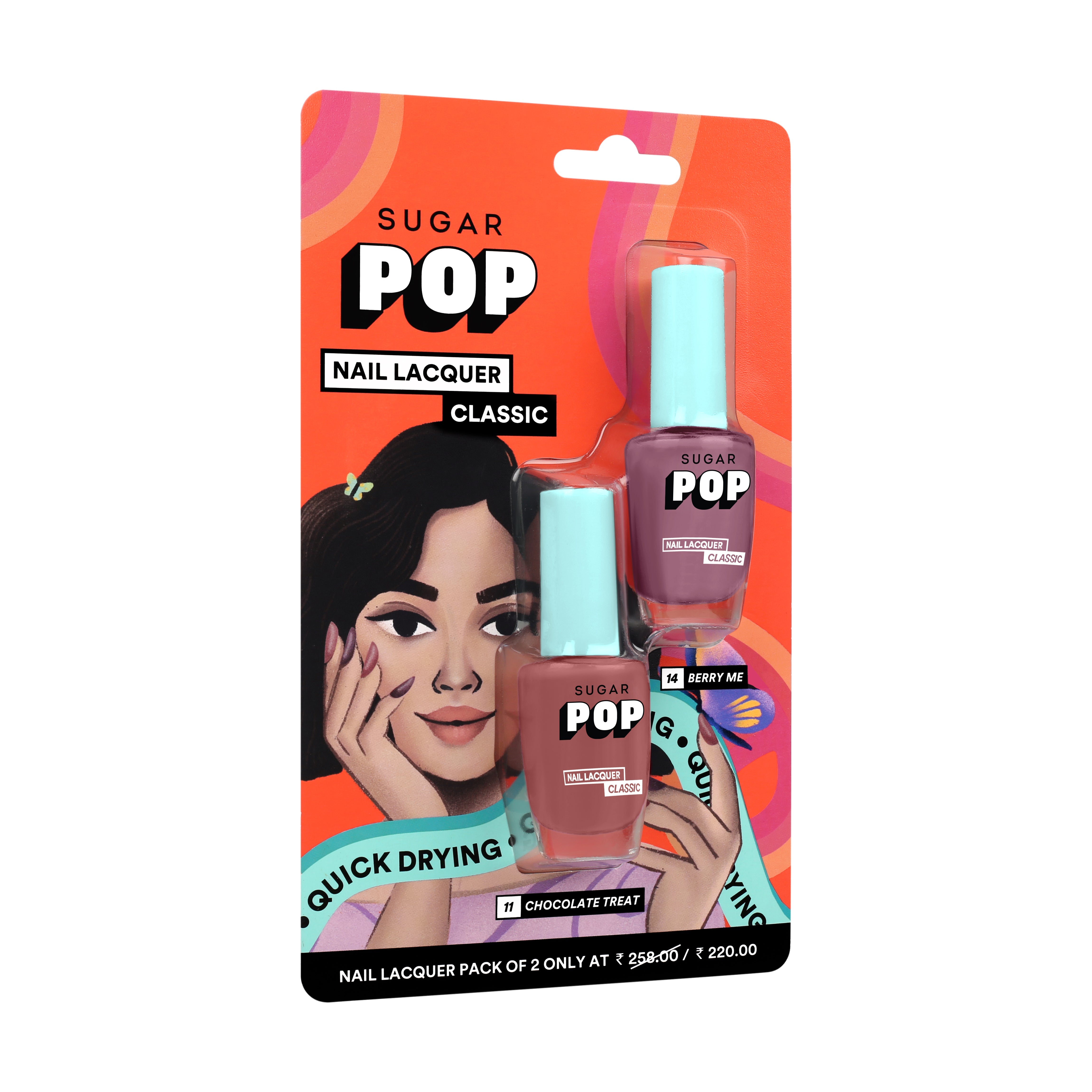 Nail Lacquer Duo - 01 Chocolate Treat and Berry Me