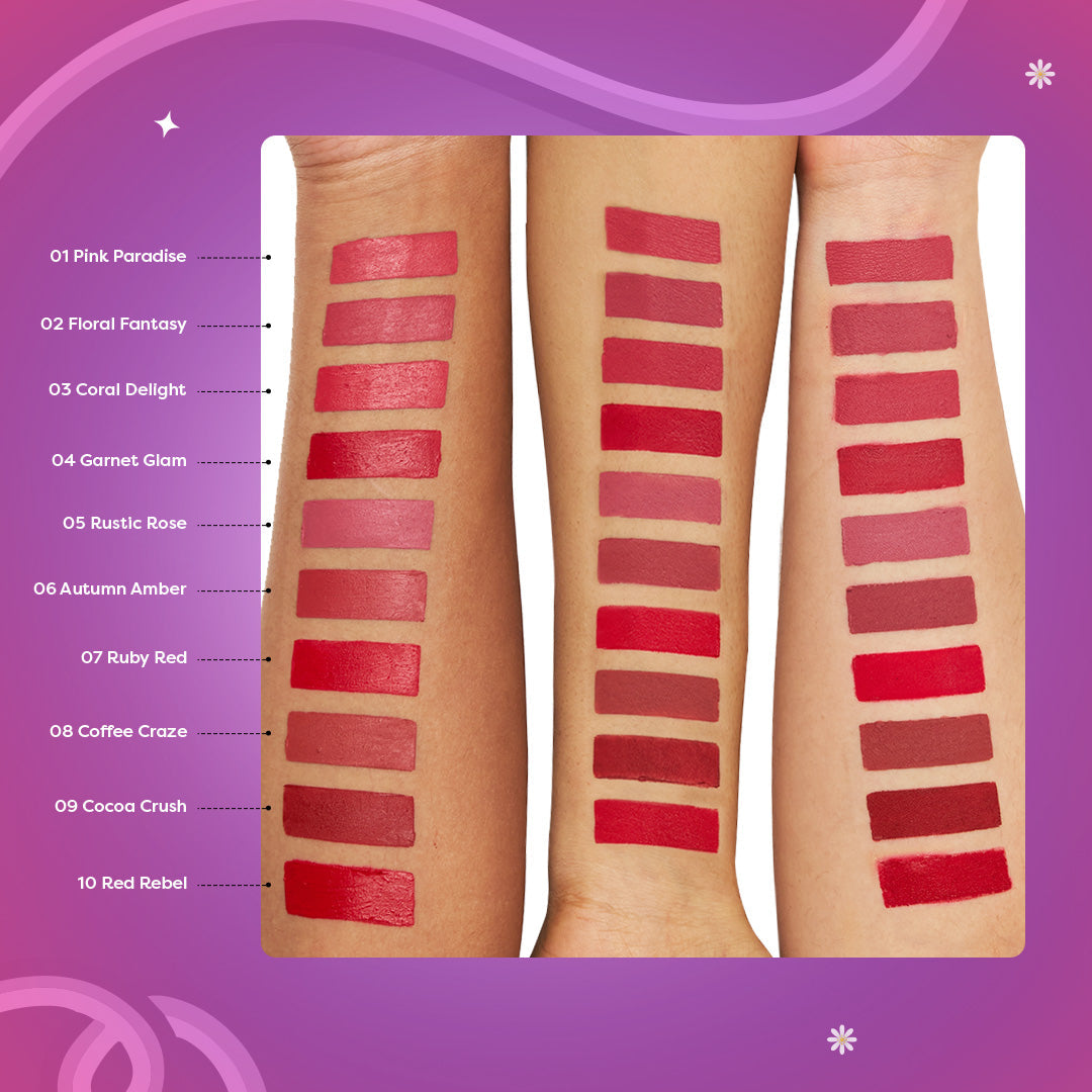 Set of 5 Ultrastay Transferproof Lipstick