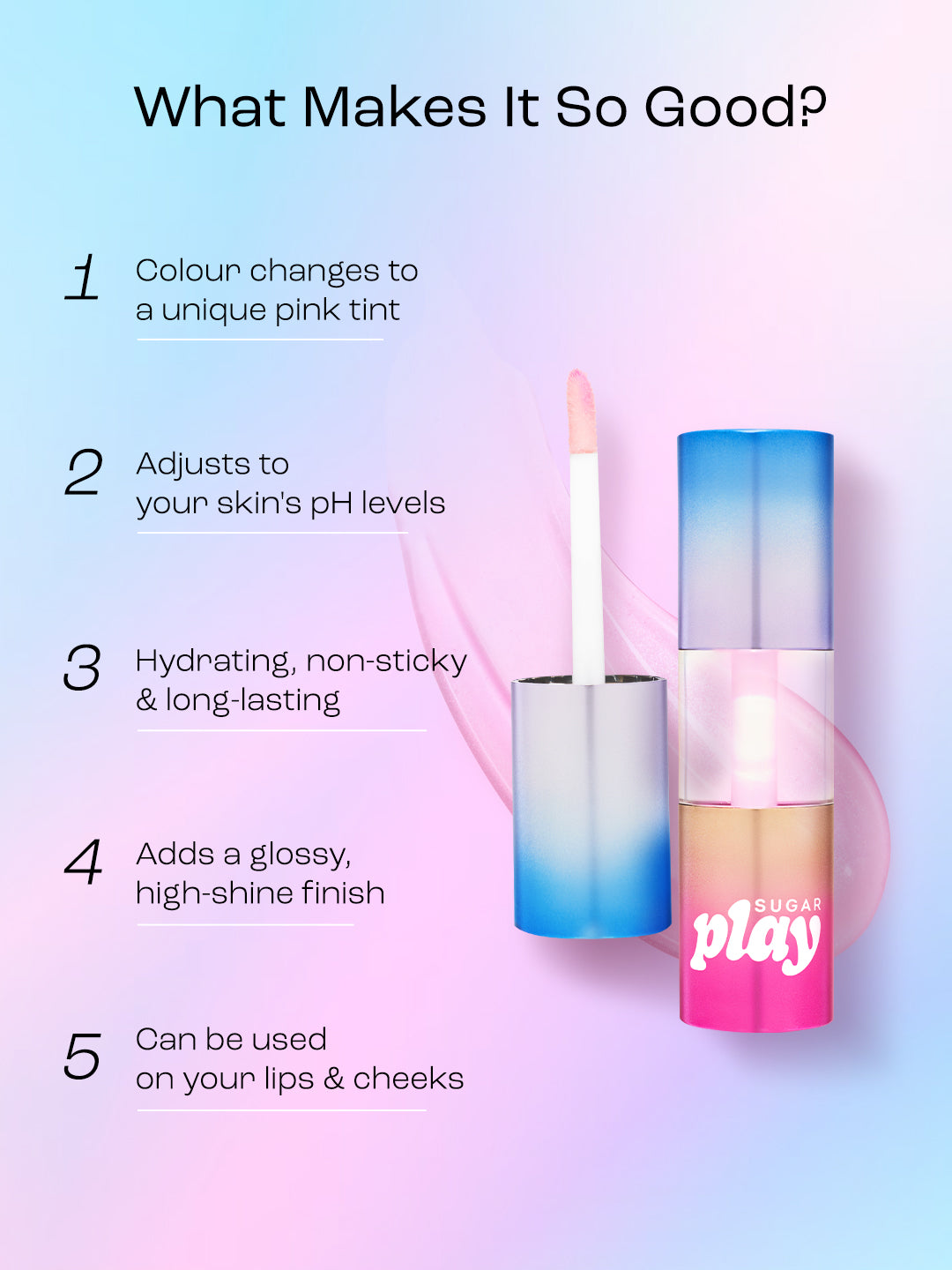 SUGAR Play Mega Hype Colour Changing Lip Oil